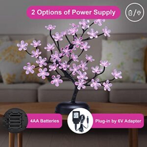 128 Led Purple Light Bonsai Tree