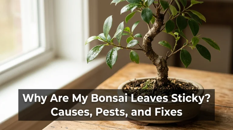 Why Are My Bonsai Leaves Sticky Causes, Pests, and Fixes