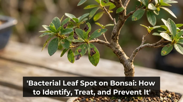 Bacterial Leaf Spot on Bonsai