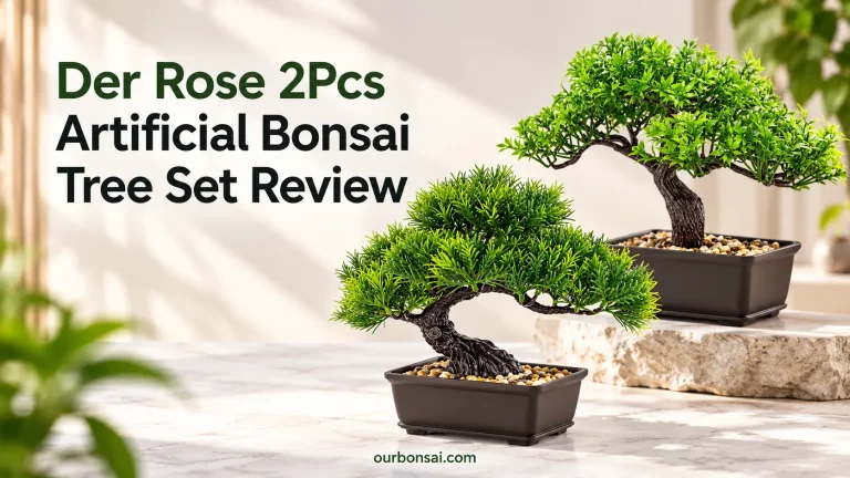 Der Rose 2Pcs Artificial Bonsai Tree Set Review