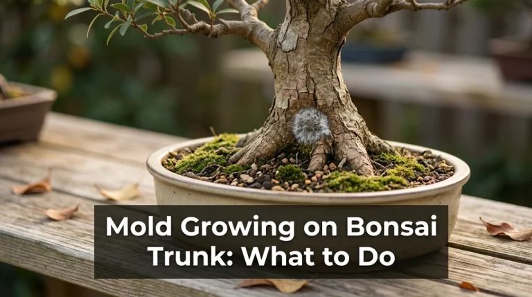 Mold Growing on Bonsai Trunk