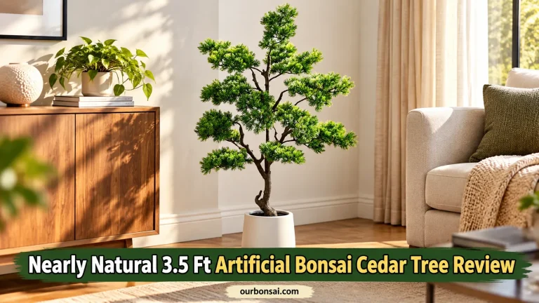 Nearly Natural 3.5 Ft Artificial Bonsai Cedar Tree Review