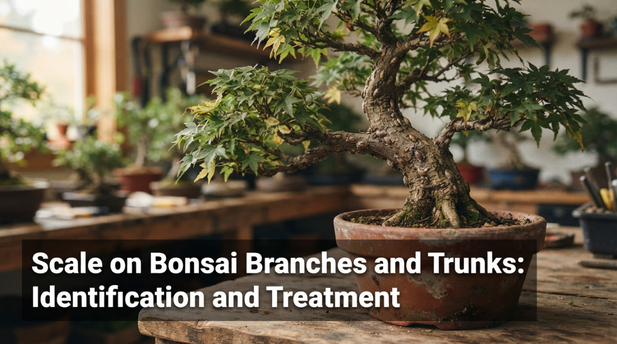 Scale on Bonsai Branches and Trunks Identification and Treatment