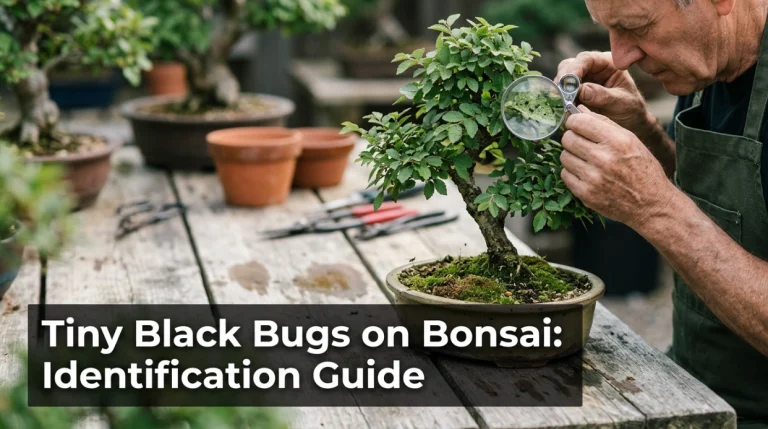 Tiny Black Bugs on Bonsai