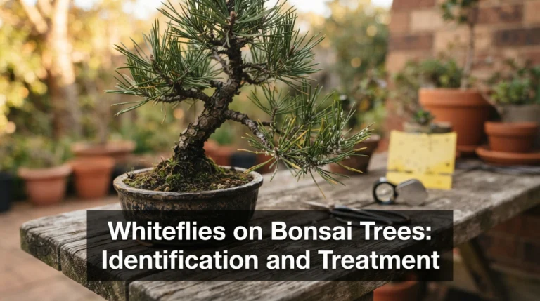 Whiteflies on Bonsai Trees